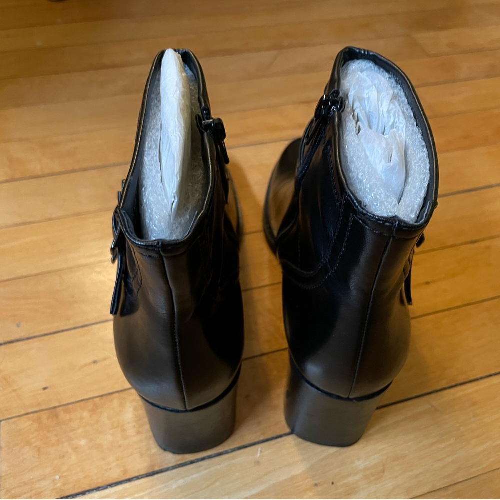 Black Franco Sarto Heeled Boots